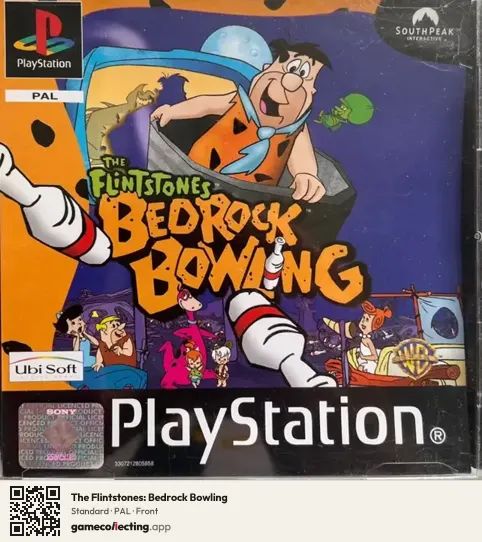 The Flintstones: Bedrock Bowling PlayStation, PAL box front