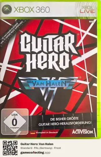 Guitar Hero: Van Halen Xbox 360, Germany box front