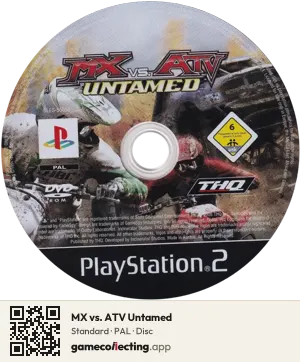 MX vs. ATV Untamed PlayStation 2, PAL disc