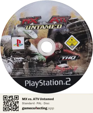 MX vs. ATV Untamed PlayStation 2, PAL disc