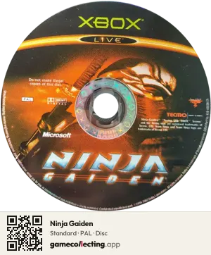 Ninja Gaiden Xbox, PAL disc