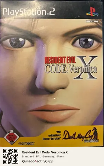 Resident Evil Code: Veronica X PlayStation 2, Germany box front