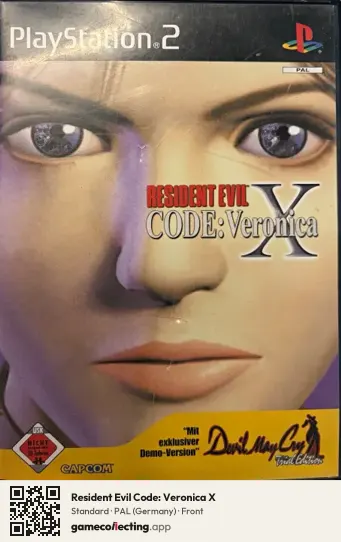 Resident Evil Code: Veronica X PlayStation 2, Germany box front