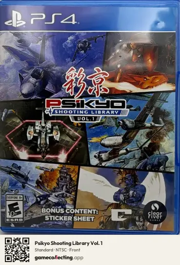 Psikyo Shooting Library Vol. 1 PlayStation 4, NTSC box front