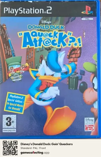 Disney's Donald Duck: Goin' Quackers PlayStation 2, PAL box front