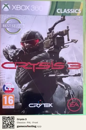 Crysis 3 Xbox 360, PAL box front