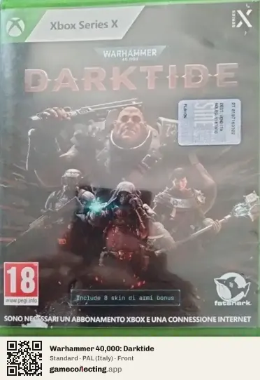 Warhammer 40,000: Darktide Xbox Series X, Italy box front