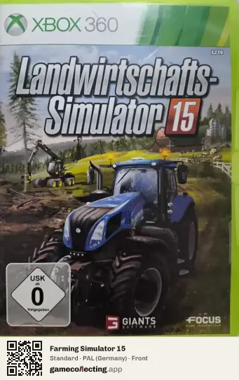 Farming Simulator 15 Xbox 360, Germany box front