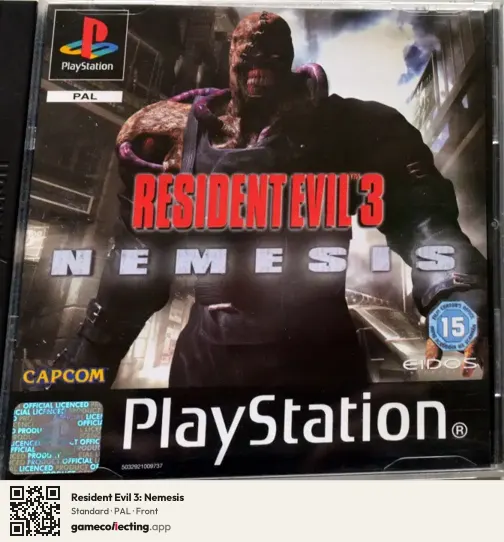 Resident Evil 3: Nemesis PlayStation, PAL box front