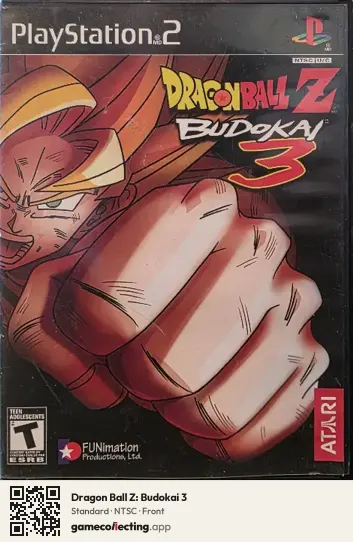 Dragon Ball Z: Budokai 3 PlayStation 2, NTSC box front