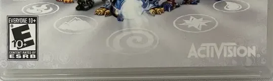 Skylanders: Giants, the ESRB box on its front