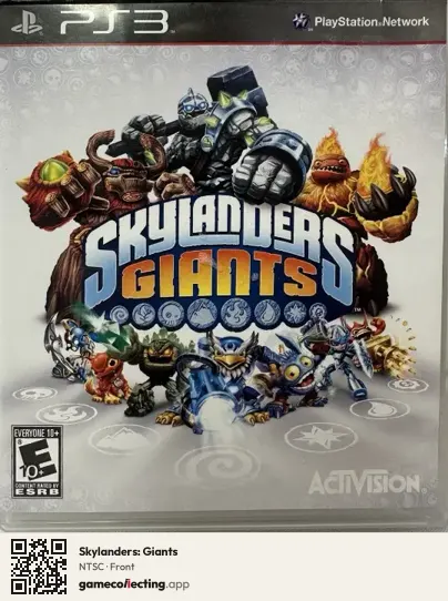 Skylanders: Giants PlayStation 3, NTSC box front