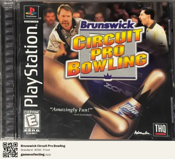 Brunswick Circuit Pro Bowling PlayStation, NTSC box front