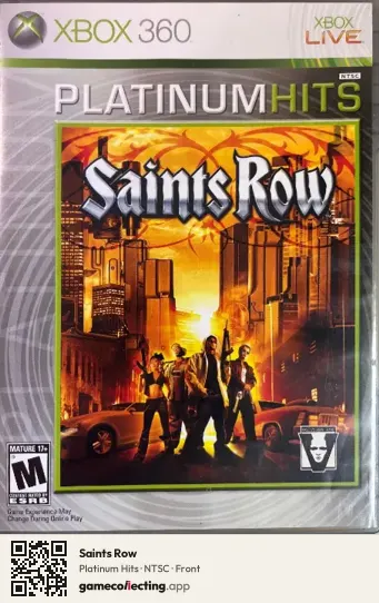 Saints Row Xbox 360, NTSC box front