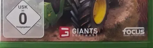 Farming Simulator 19, the USK square on its front