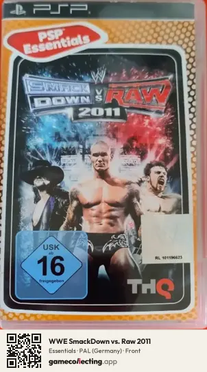 WWE SmackDown vs. Raw 2011 PlayStation Portable, Germany box front