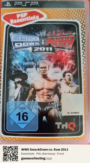 WWE SmackDown vs. Raw 2011 PlayStation Portable, Germany box front