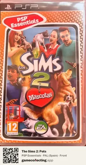 The Sims 2: Pets PlayStation Portable, Spain box front