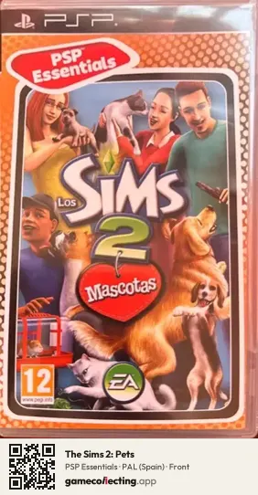 The Sims 2: Pets PlayStation Portable, Spain box front