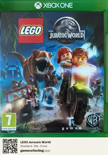 LEGO Jurassic World Xbox One, PAL box front