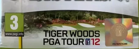 Tiger Woods PGA Tour 12: The Masters, the USK square on its front