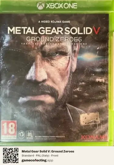 Metal Gear Solid V: Ground Zeroes Xbox One, Italy box front