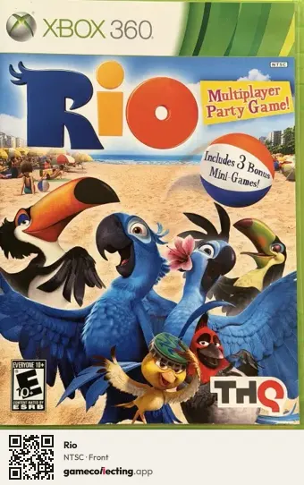 Rio Xbox 360, NTSC box front