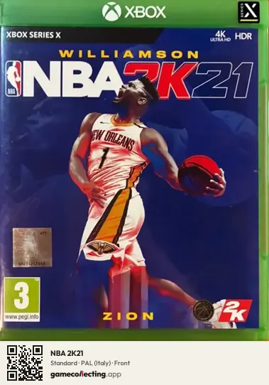 NBA 2K21 Xbox Series X, Italy box front