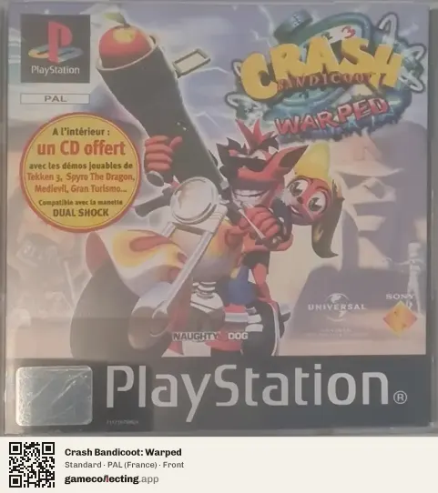 Crash Bandicoot: Warped PlayStation, France box front