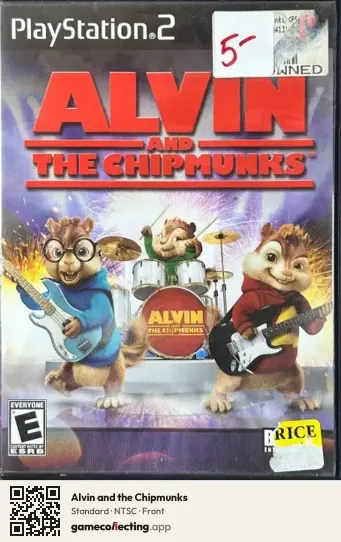 Alvin and the Chipmunks PlayStation 2, NTSC box front