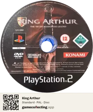 King Arthur PlayStation 2, PAL disc