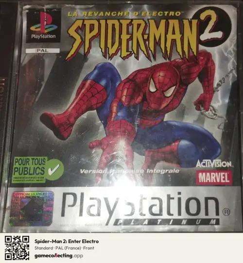 Spider-Man 2: Enter Electro PlayStation, France box front