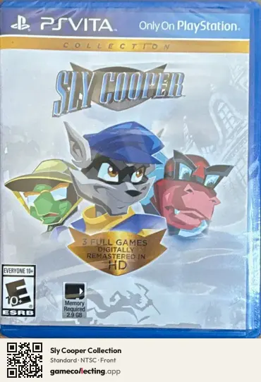 Sly Cooper Collection PlayStation Vita, NTSC box front