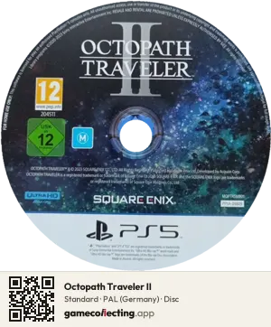 Octopath Traveler II PlayStation 5, PAL disc