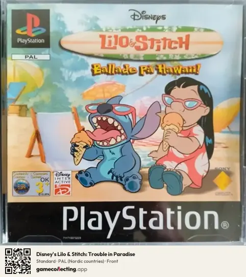 Disney's Lilo & Stitch: Trouble in Paradise PlayStation, Nordic countries box front