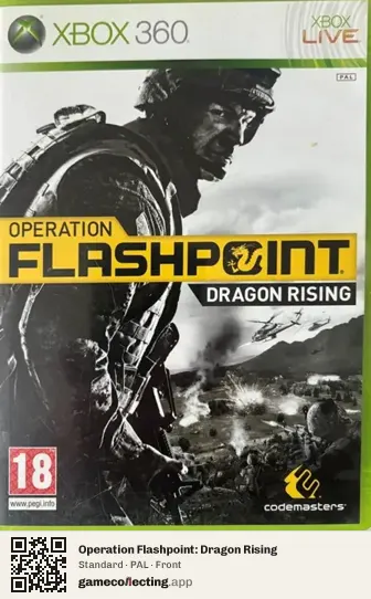 Operation Flashpoint: Dragon Rising Xbox 360, PAL box front