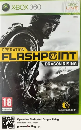 Operation Flashpoint: Dragon Rising Xbox 360, PAL box front