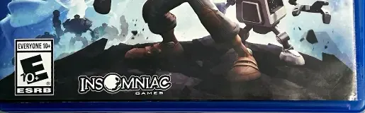 Ratchet & Clank, the ESRB box on its front