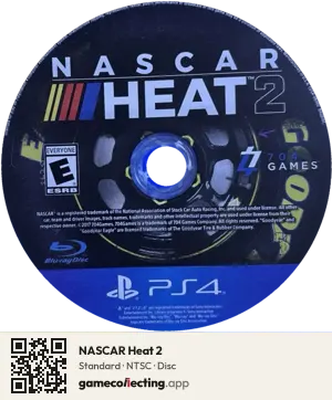 NASCAR Heat 2 PlayStation 4, NTSC disc