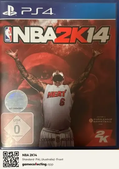 NBA 2K14 PlayStation 4, Australia box front