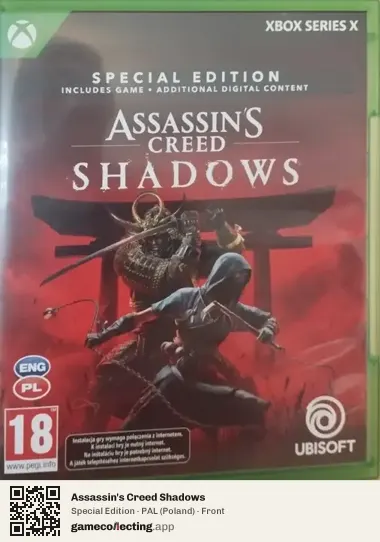 Assassin's Creed Shadows Xbox Series X, Poland box front