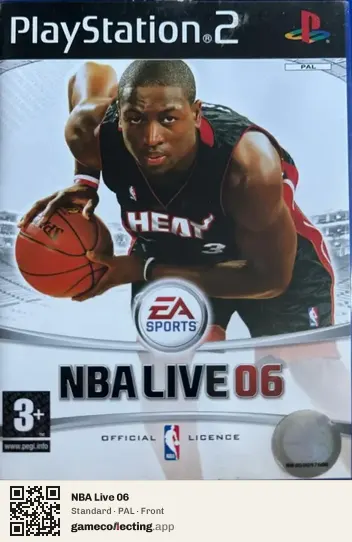 NBA Live 06 PlayStation 2, PAL box front