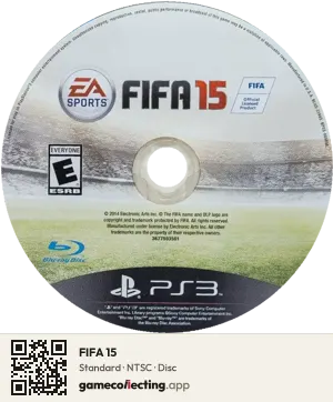 FIFA 15 PlayStation 3, NTSC disc
