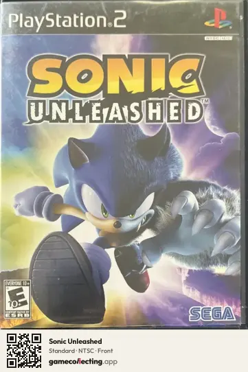 Sonic Unleashed PlayStation 2, NTSC box front