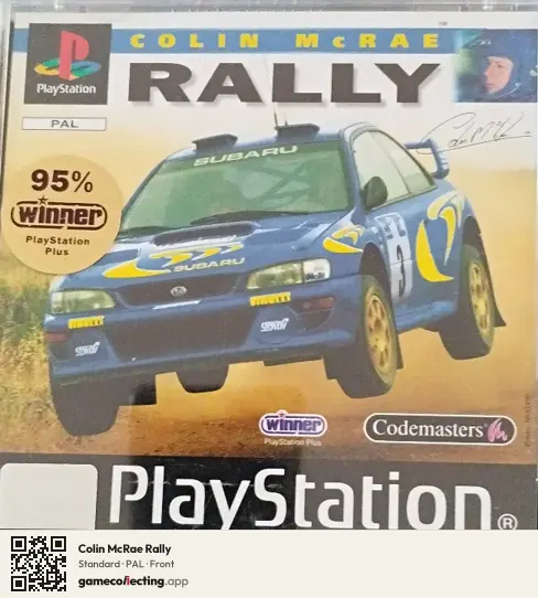 Colin McRae Rally PlayStation, PAL box front