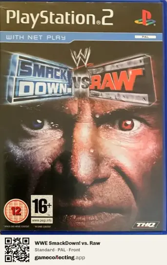 WWE SmackDown! vs. Raw PlayStation 2, PAL box front