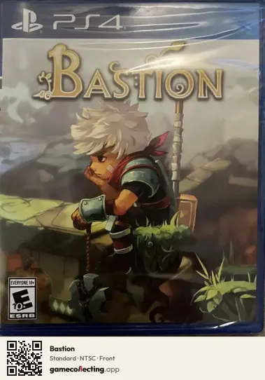 Bastion PlayStation 4, NTSC box front