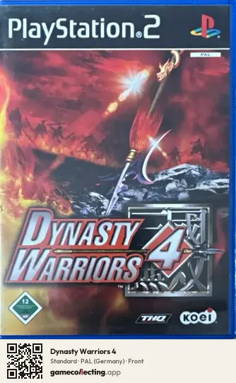 Dynasty Warriors 4 PlayStation 2, Germany box front