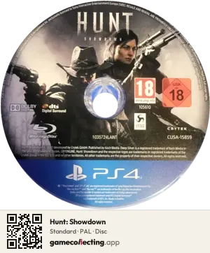 Hunt: Showdown PlayStation 4, PAL disc
