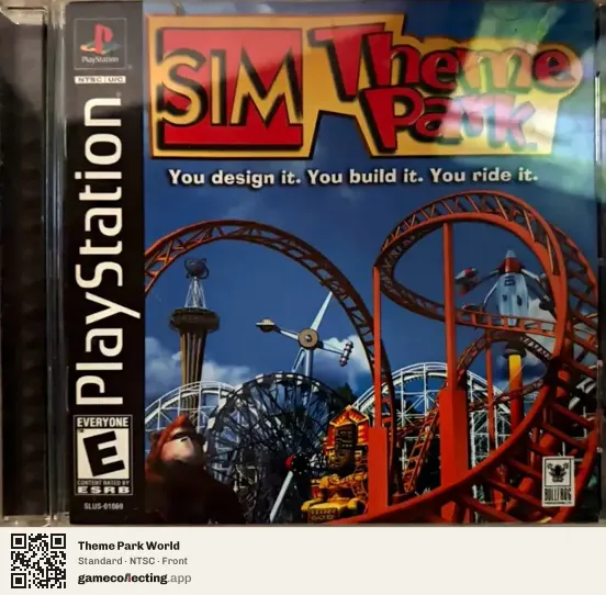 Theme Park World PlayStation, NTSC box front